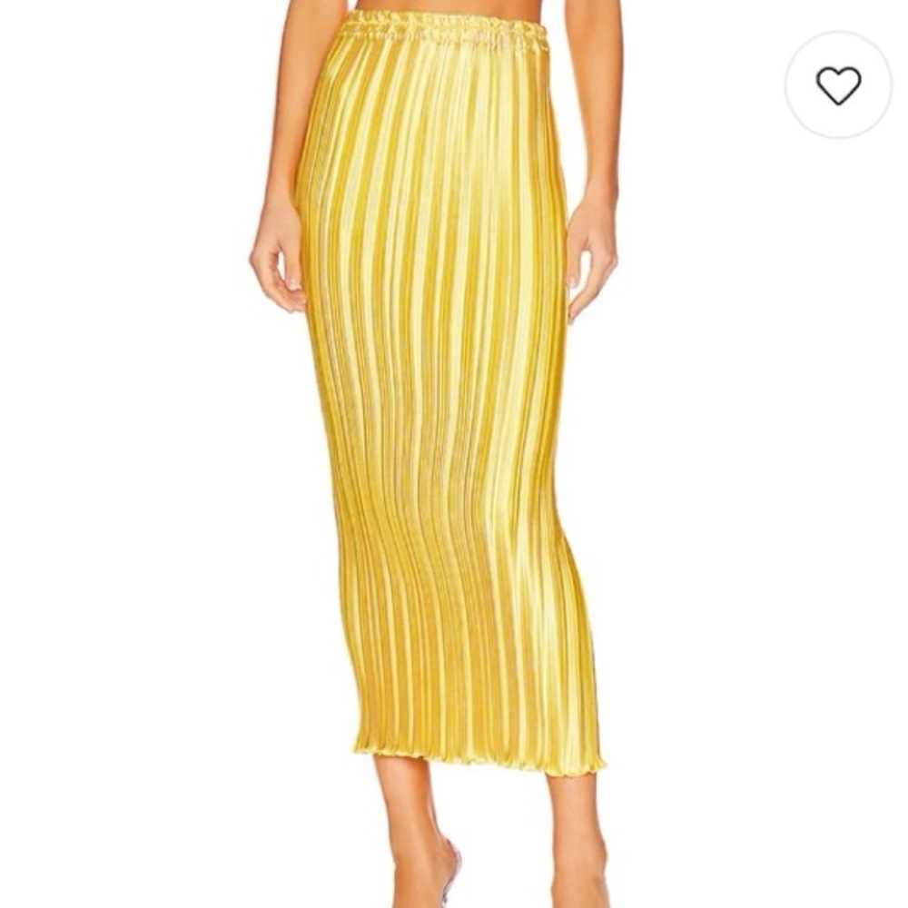 NWT L'IDEE Vacances Skirt in Canary Yellow